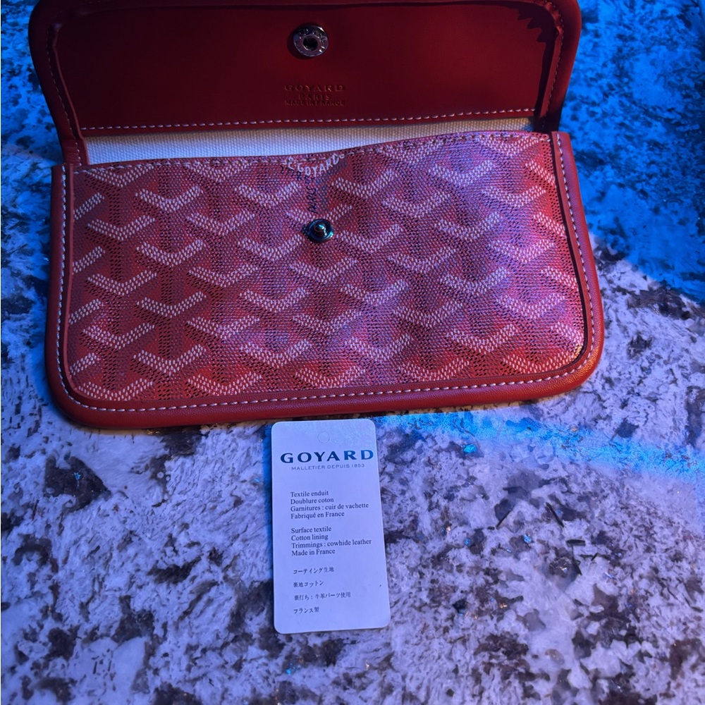 Goyard Red Wallets with Geometric Pattern - Picture 3 of 4